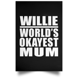 Willie World's Okayest Mum - Poster Portrait