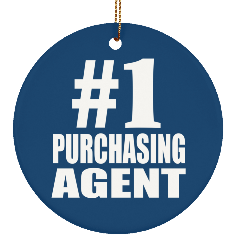 Number One #1 Purchasing Agent - Circle Ornament