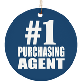 Number One #1 Purchasing Agent - Circle Ornament