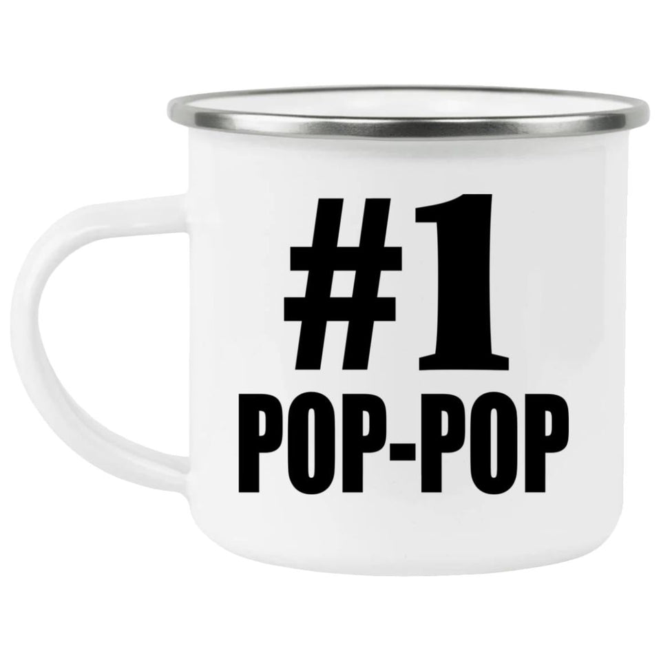 Number One #1 Pop-Pop - 12oz Camping Mug