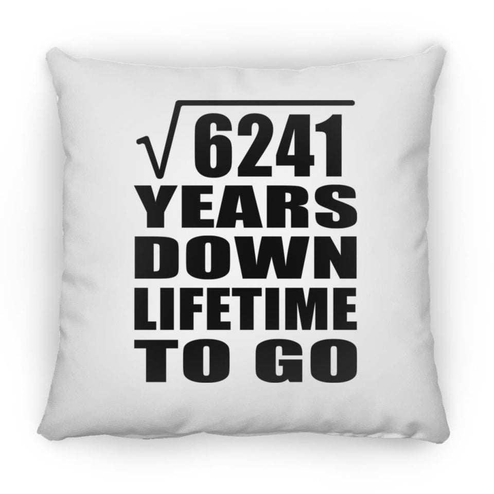 79th Anniversary Square Root of 6241 Years Lifetime To Go - Throw Pillow