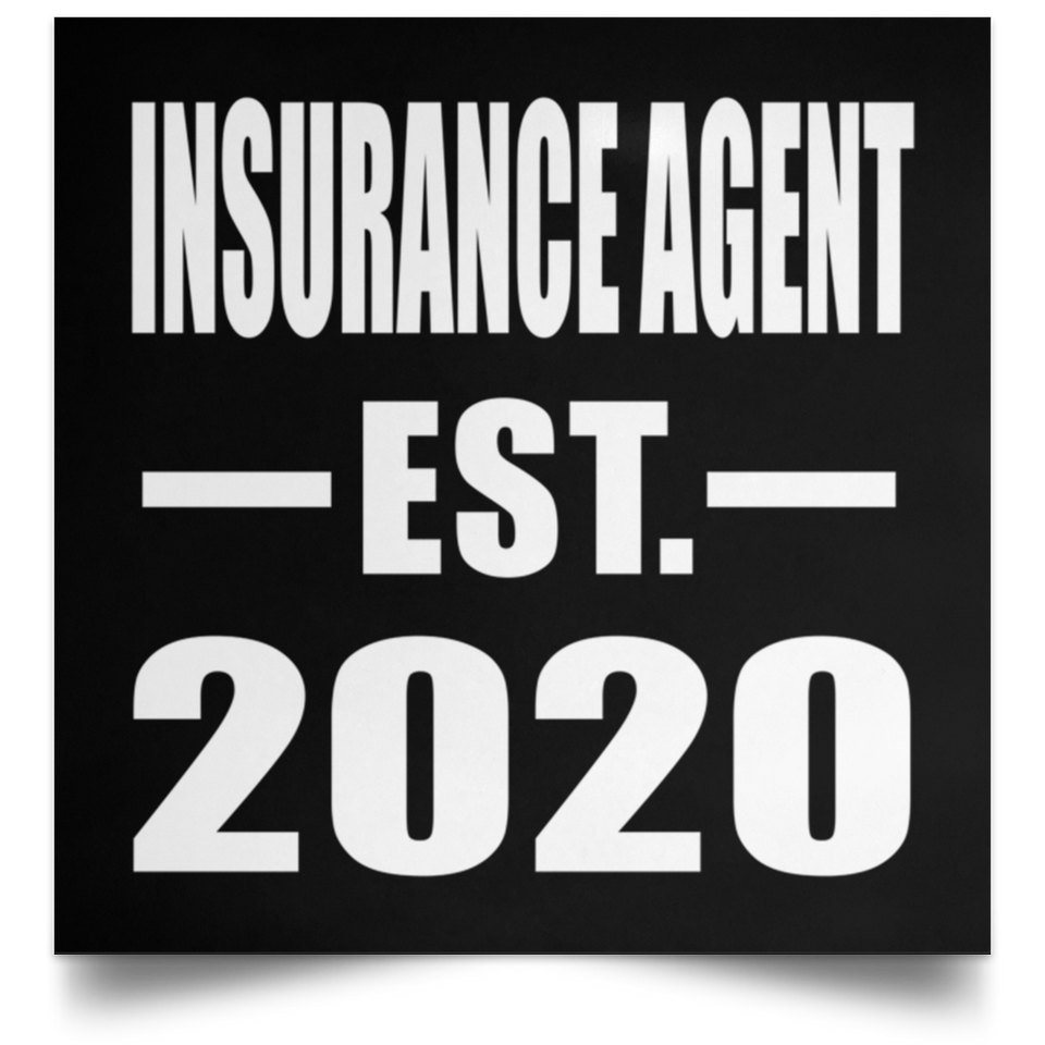 Insurance Agent Established EST. 2020 - Poster Square