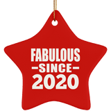 4th Birthday Fabulous Since 2020 - Star Ornament