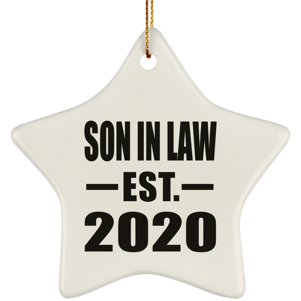 Son In Law Established EST. 2020 - Star Ornament