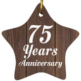 75th Anniversary 75 Years Anniversary - Star Ornament D