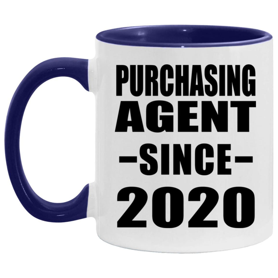 Purchasing Agent Since 2020 - 11oz Accent Mug Purple