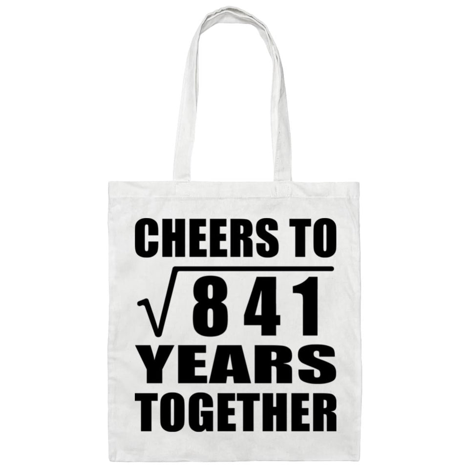 29th Anniversary Cheers To Square Root of 841 Years Together - Tote Bag White