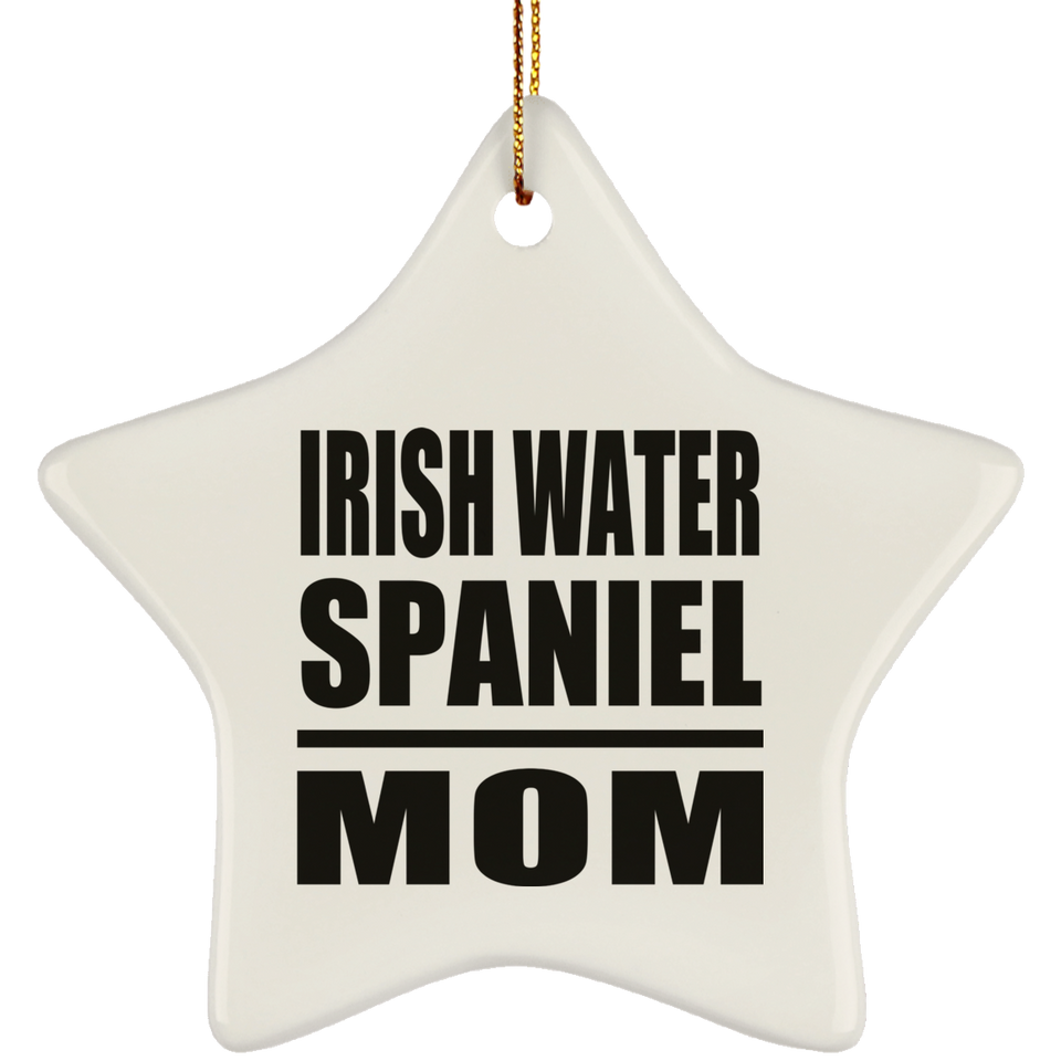 Irish Water Spaniel Mom - Star Ornament