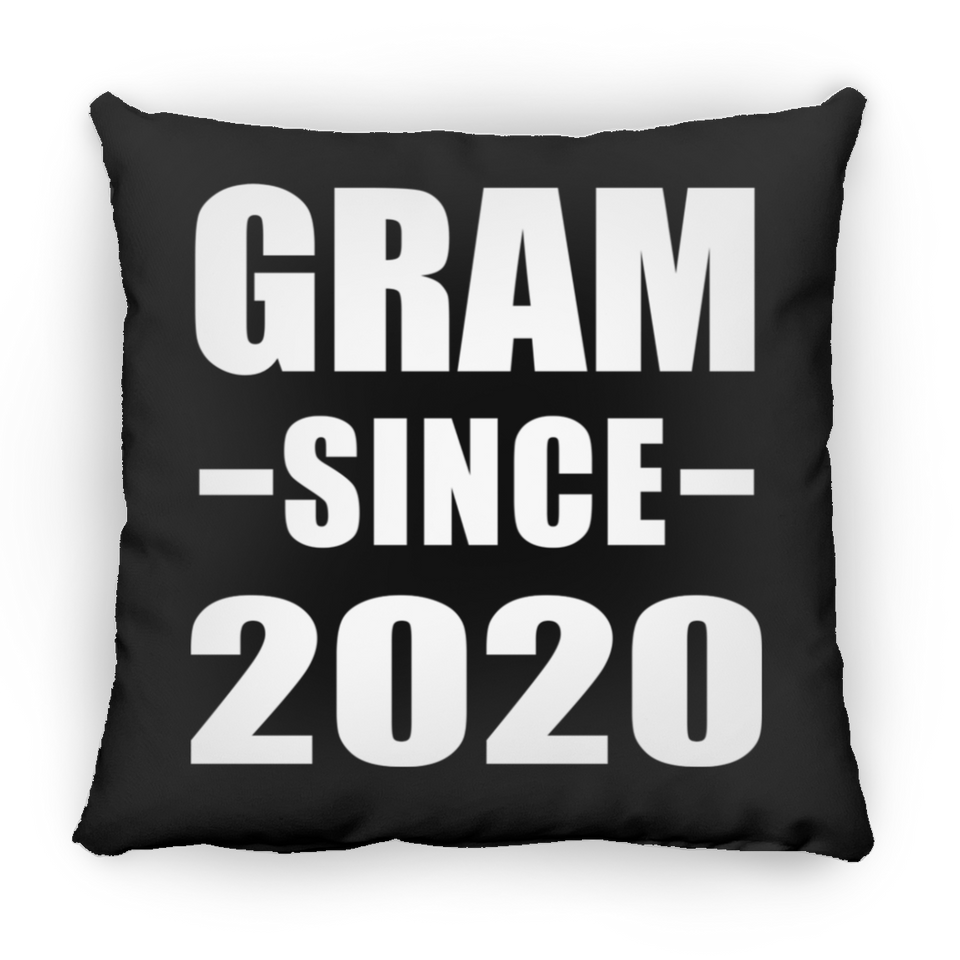 Gram Since 2020 - Throw Pillow Black
