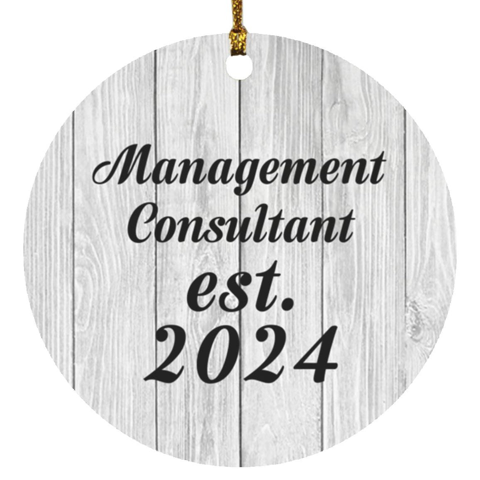 Management Consultant Established Est. 2024 - Circle Ornament F