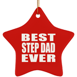 Best Step Dad Ever - Star Ornament