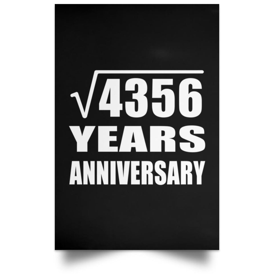66th Anniversary Square Root of 4356 Years Anniversary - Poster Portrait
