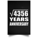 66th Anniversary Square Root of 4356 Years Anniversary - Poster Portrait