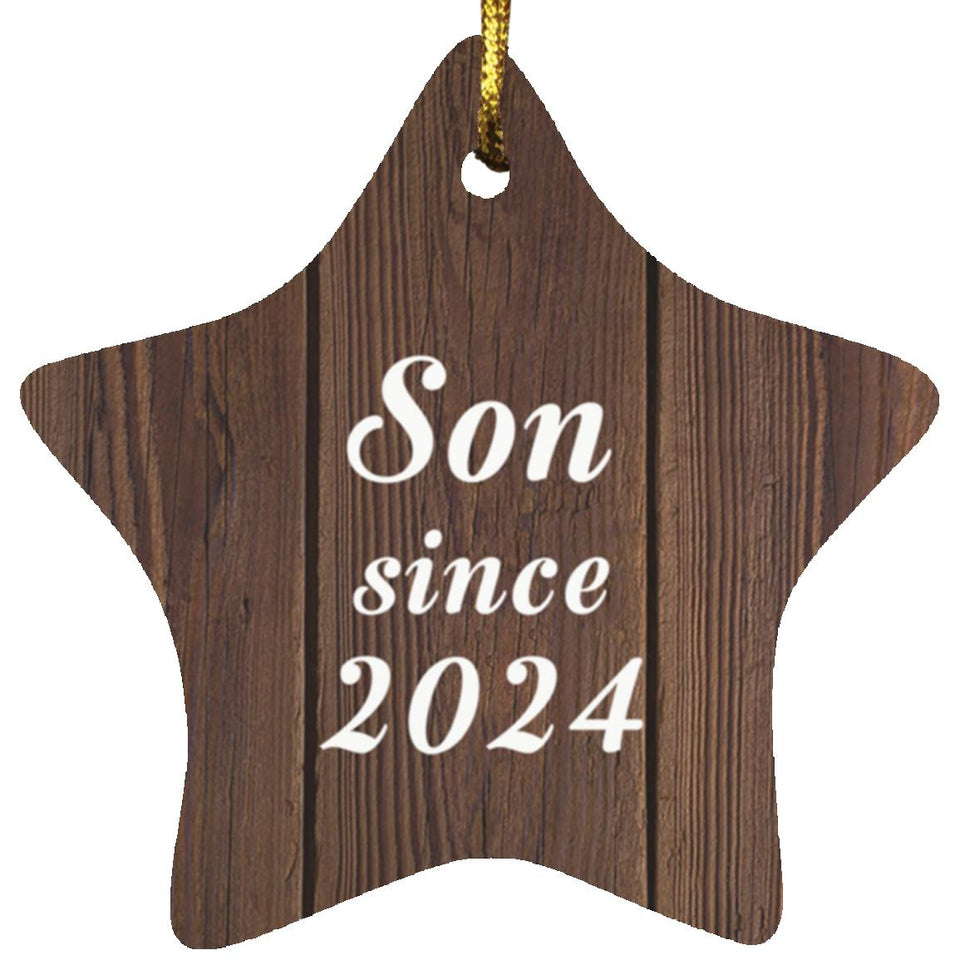 Son Since 2024 - Star Ornament D