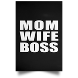 Mom Wife Boss - Poster Portrait