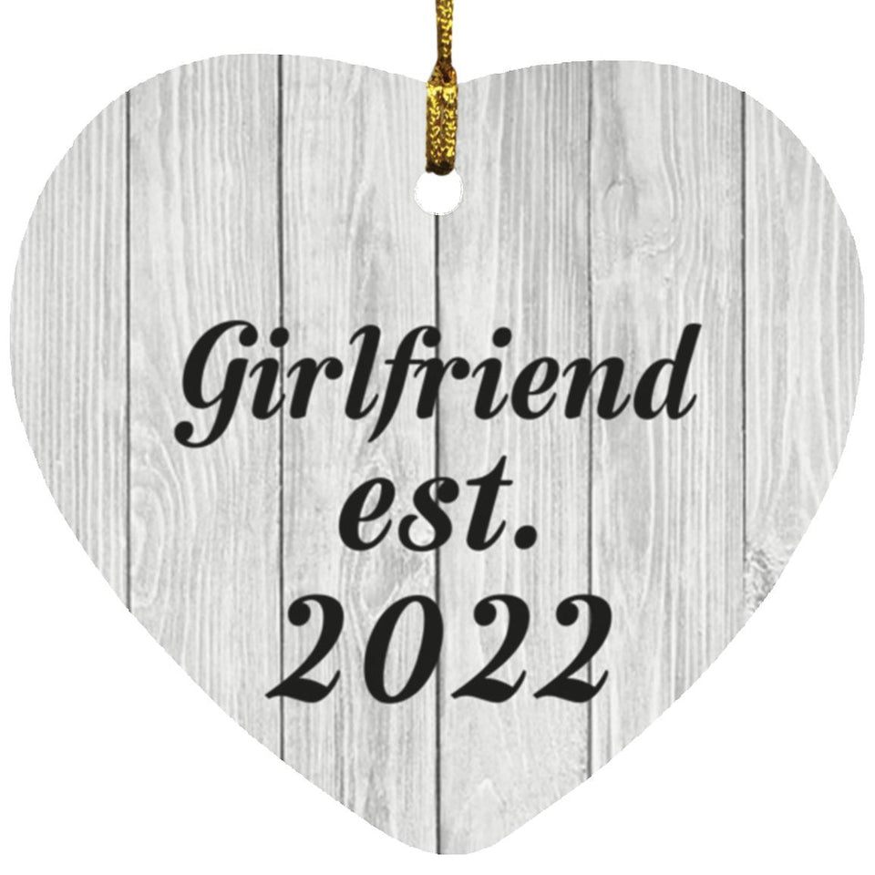 Girlfriend Established Est. 2022 - Heart Ornament F