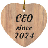 CEO Since 2024 - Heart Ornament C