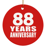 88th Anniversary 88 Years Anniversary - Circle Ornament