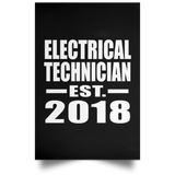 Electrical Technician Established EST. 2018 - Poster Portrait