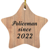 Policeman Since 2022 - Star Ornament C