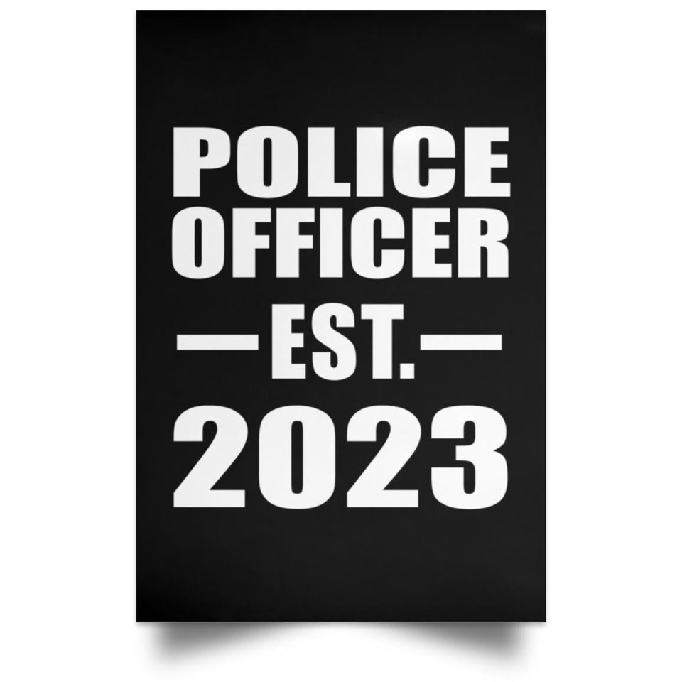 Police Officer Established EST. 2023 - Poster Portrait