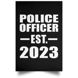 Police Officer Established EST. 2023 - Poster Portrait