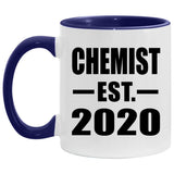 Chemist Established EST. 2020 - 11oz Accent Mug Purple