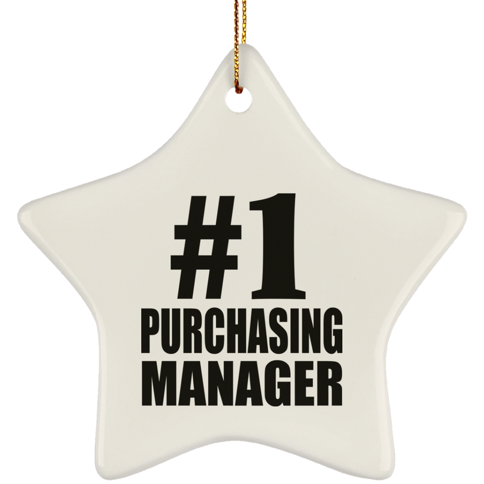 Number One #1 Purchasing Manager - Star Ornament