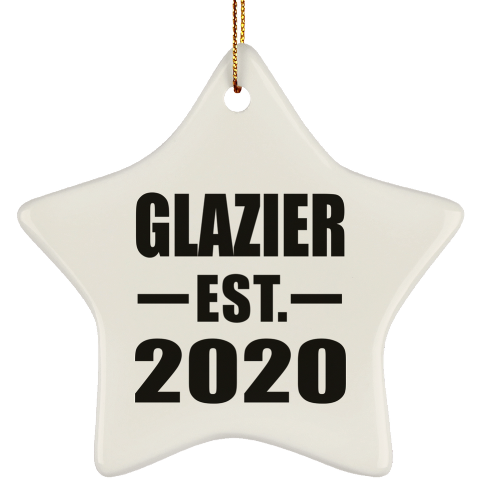 Glazier Established EST. 2020 - Star Ornament