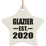 Glazier Established EST. 2020 - Star Ornament