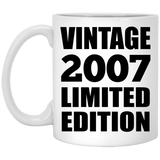 17th Birthday Vintage 2007 Limited Edition - 11oz Coffee Mug