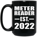 Meter Reader Established EST. 2022 - 15oz Coffee Mug Black