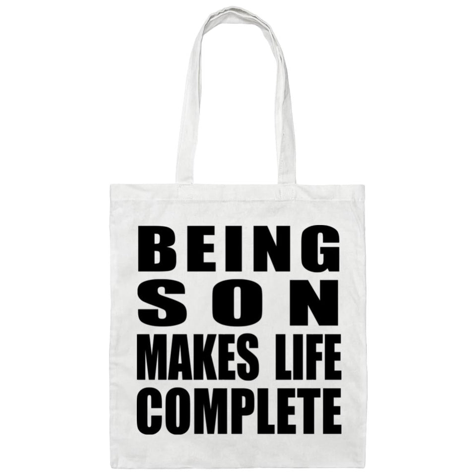 Being Son Makes Life Complete - Tote Bag White