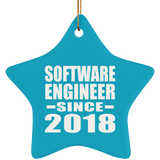 Software Engineer Since 2018 - Star Ornament