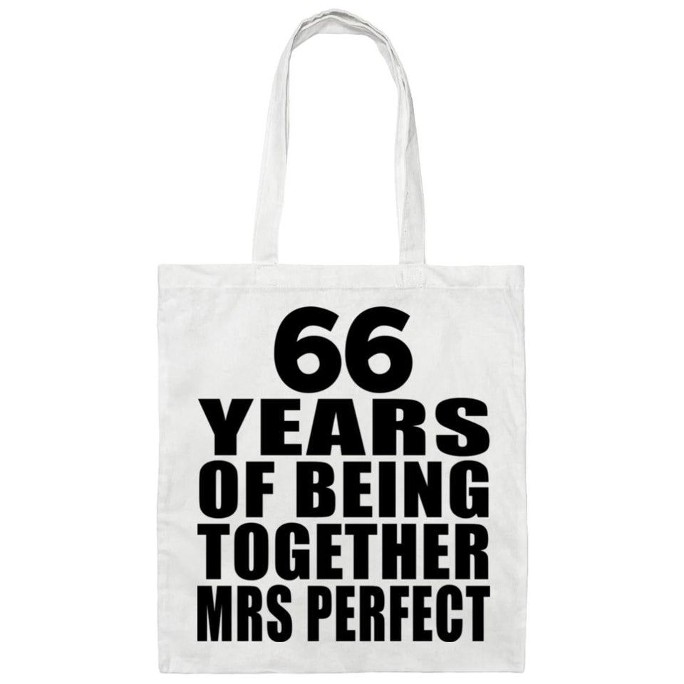 66th Anniversary 66 Years Of Being Mrs Perfect - Tote Bag White