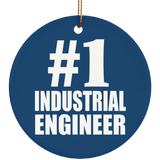 Number One #1 Industrial Engineer - Circle Ornament