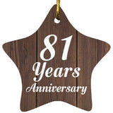 81st Anniversary 81 Years Anniversary - Star Ornament D
