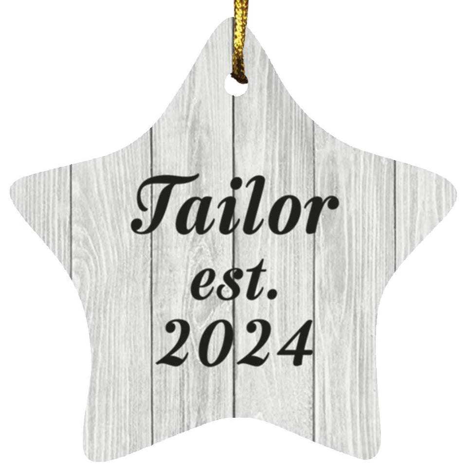 Tailor Established Est. 2024 - Star Ornament F
