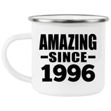 28th Birthday Amazing Since 1996 - 12oz Camping Mug