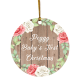 Peggy Baby's First Christmas - Circle Ornament B