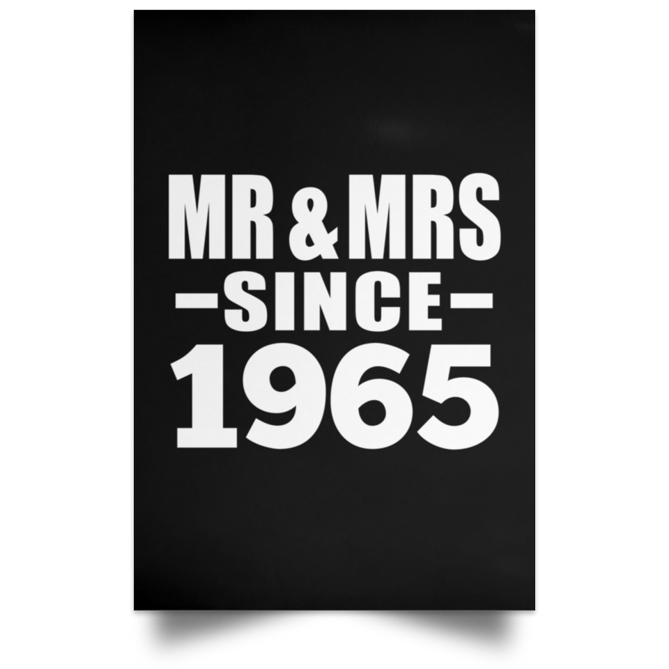 59th Anniversary Mr & Mrs Since 1965 - Poster Portrait
