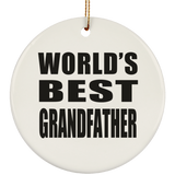 World's Best Grandfather - Circle Ornament