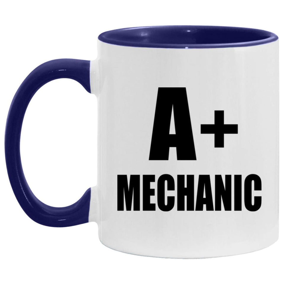 A+ Mechanic - 11oz Accent Mug Purple