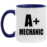 A+ Mechanic - 11oz Accent Mug Purple