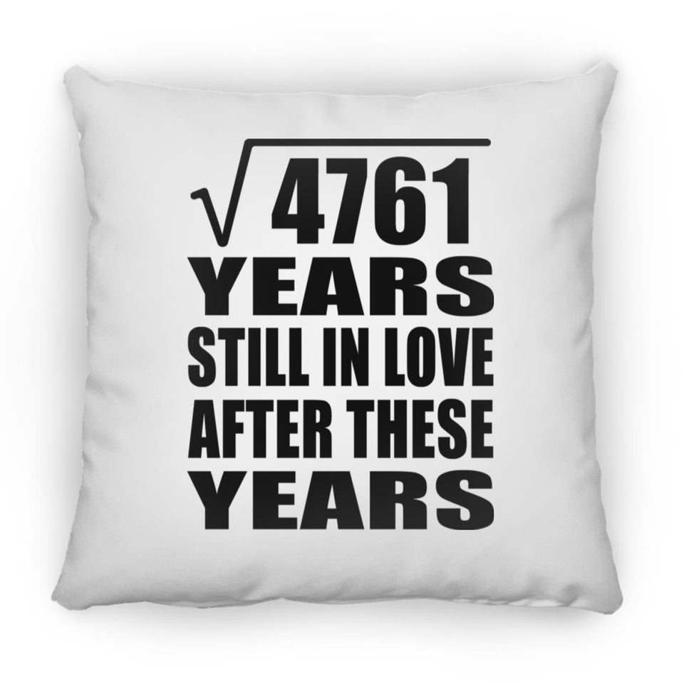 69th Anniversary Square Root of 4761 Years Still In Love - Throw Pillow
