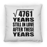 69th Anniversary Square Root of 4761 Years Still In Love - Throw Pillow