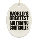 World's Greatest Air Traffic Controller - Oval Ornament