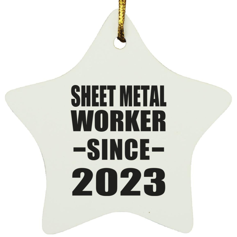 Sheet Metal Worker Since 2023 - Star Ornament