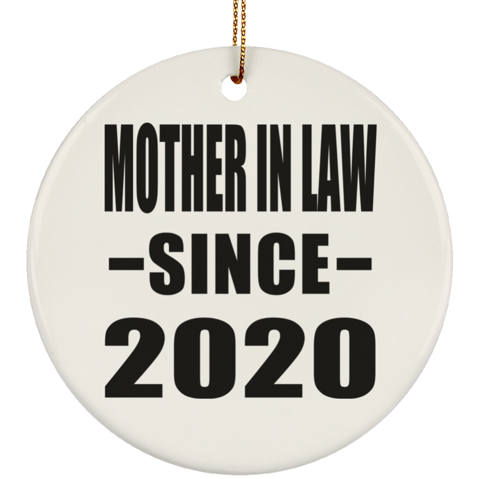 Mother In Law Since 2020 - Circle Ornament