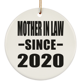Mother In Law Since 2020 - Circle Ornament